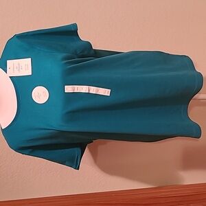 Croft & Barrow Teal Blue Classic Tee Size XXL